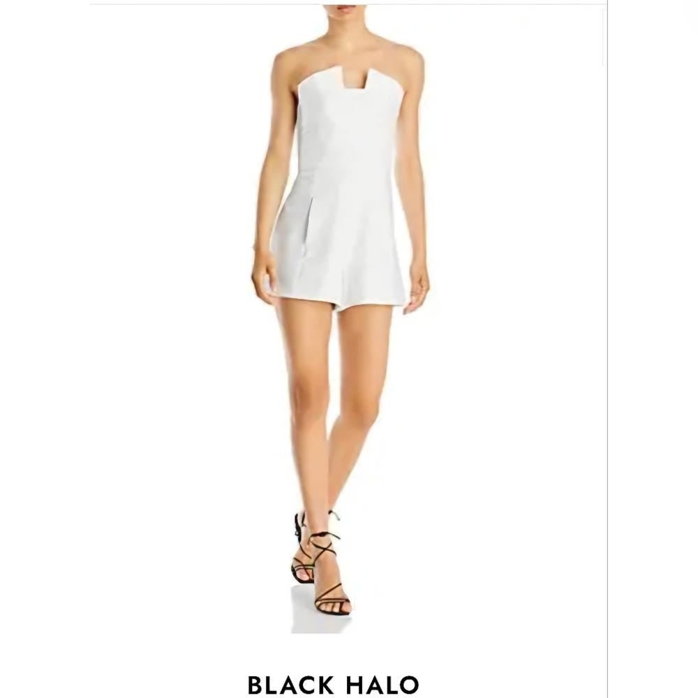 Black Halo Lena Cristal-Porcelain Shorts Playsuit Size 8